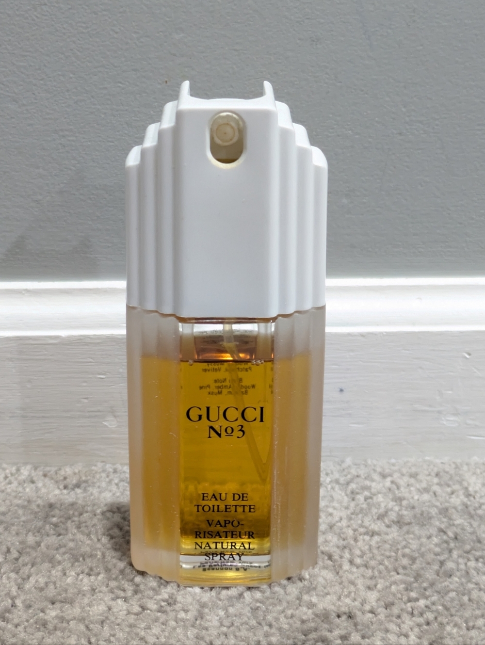 Vintage Authentic Gucci No 3 Eau De Toilette Spray Perfume 2.0 oz 90% Full